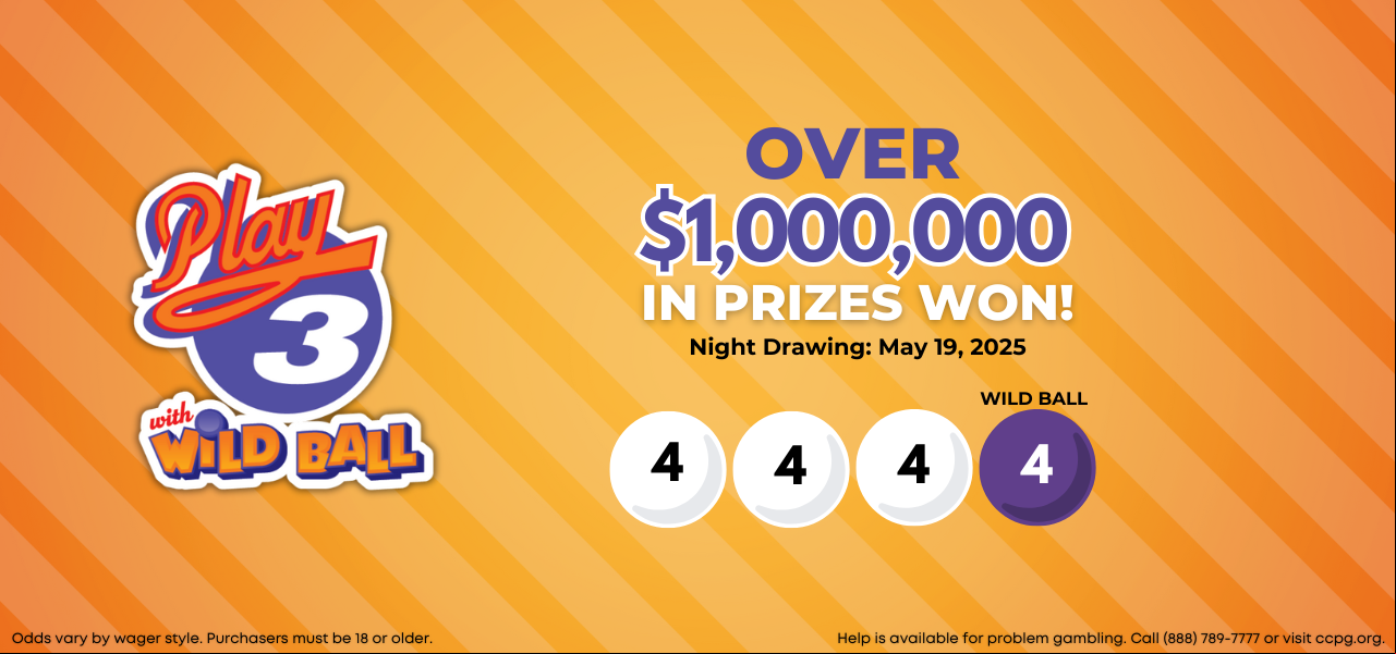 Over $1,000,000 in Play3 Prizes on May 19